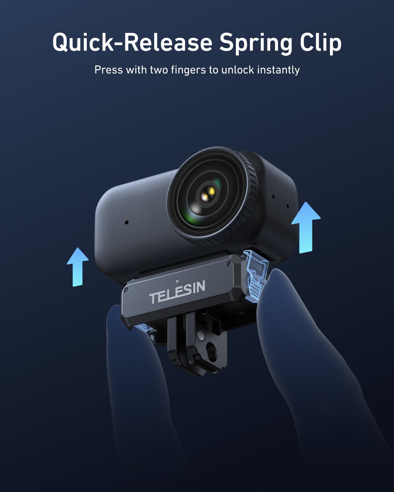 TELESIN Magnetic Quick-Release Charging Adapter Mount for DJI Osmo Nano