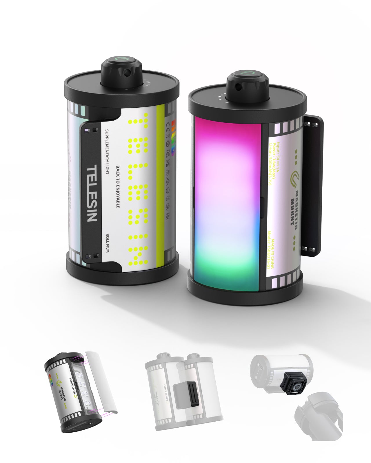 TELESIN Magnetic RGB Video Light