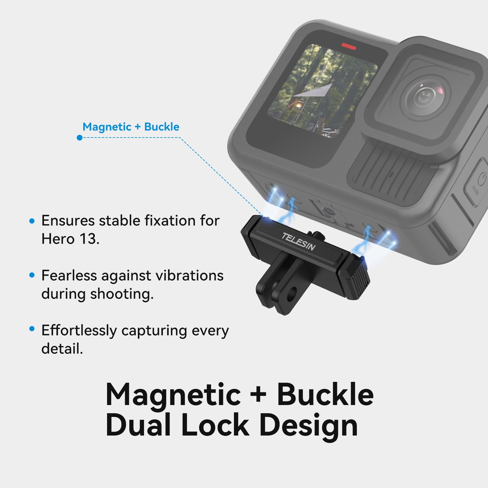 Metal Magnetic Quick Release Mount for Hero 13
