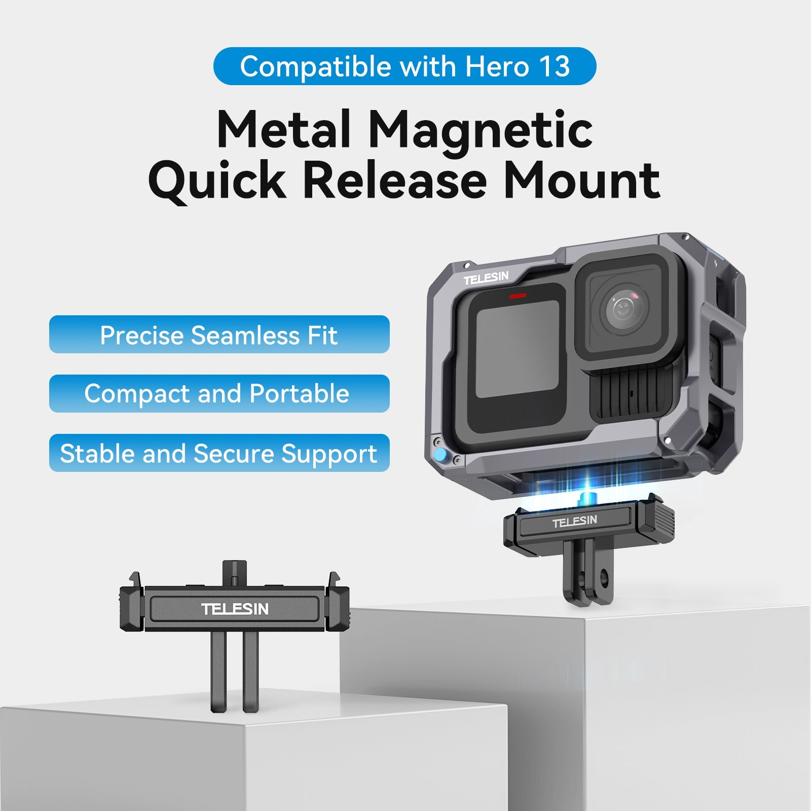 Metal Magnetic Quick Release Mount for Hero 13