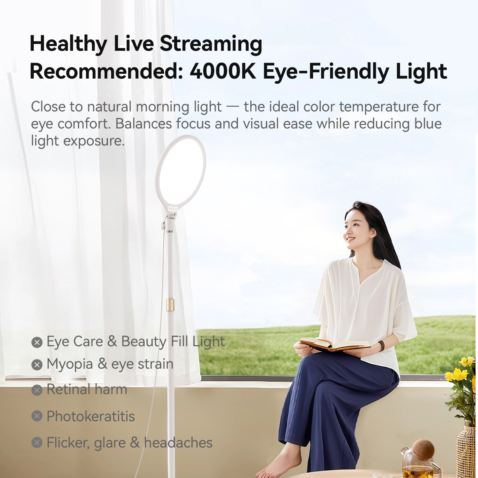 Telesin Eye Care & Beauty Fill Light