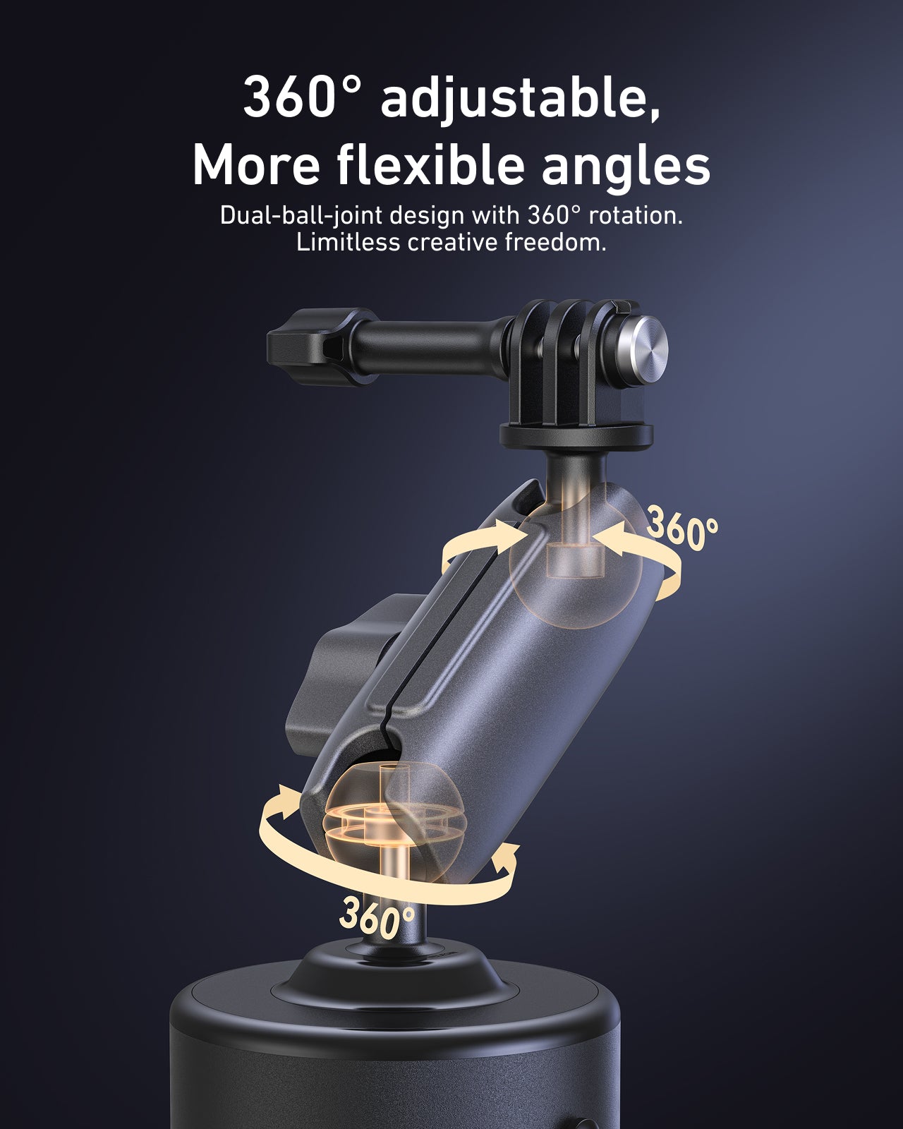 Electric suction cup mount