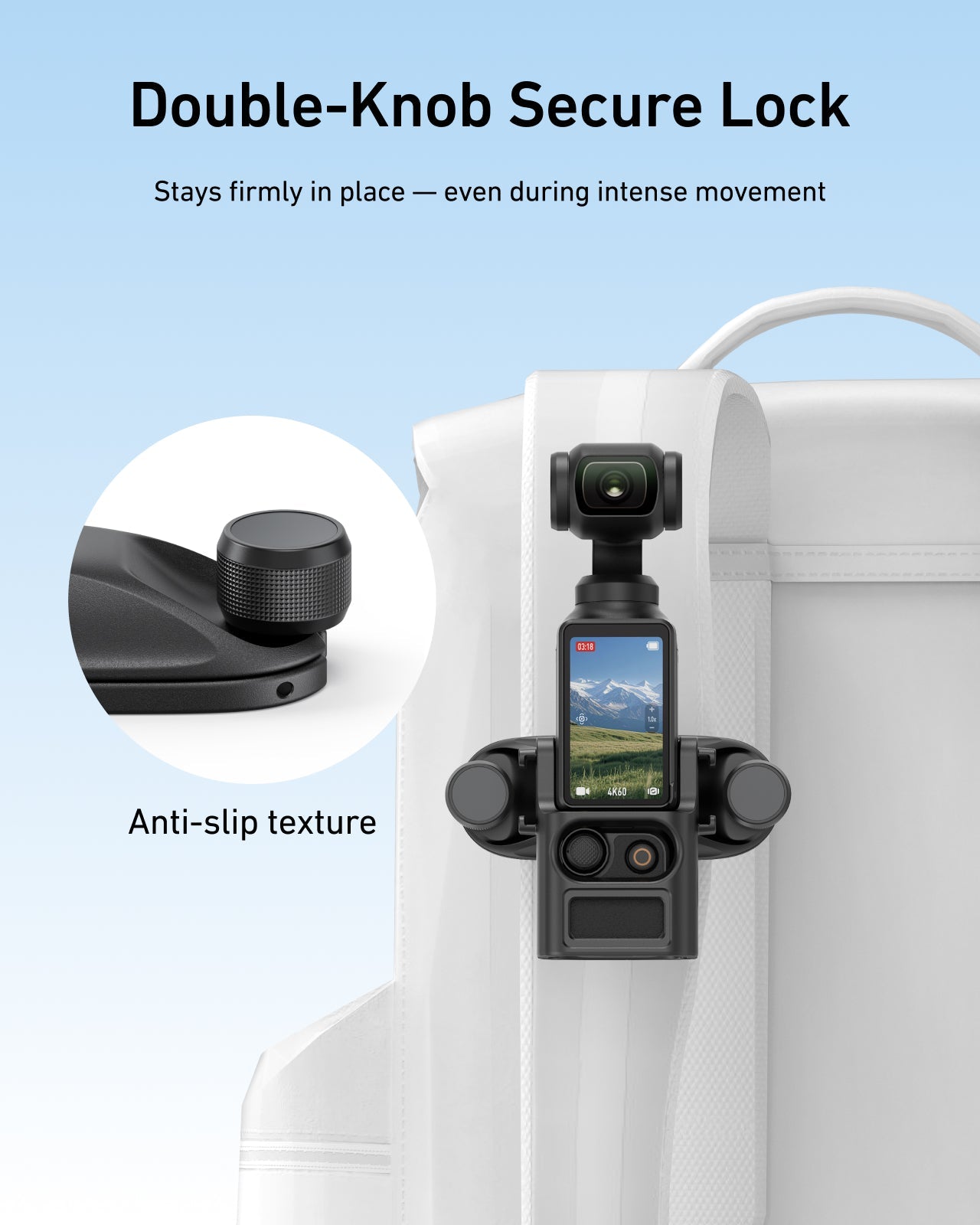 Quick-release Backpack Mount for Pocket 3