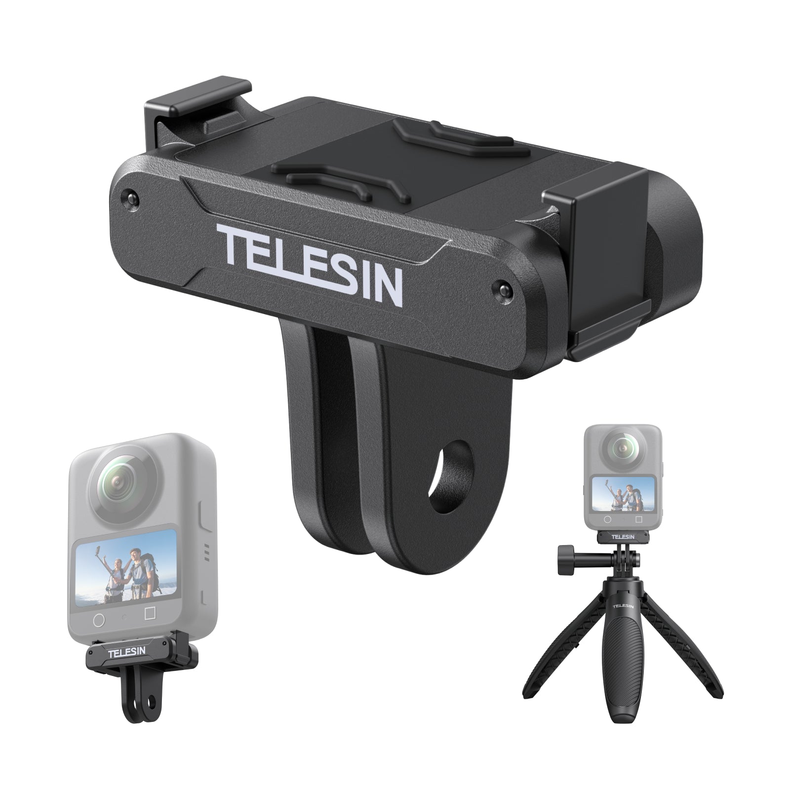 TELESIN Magnetic Quick-Release Adapter Mount