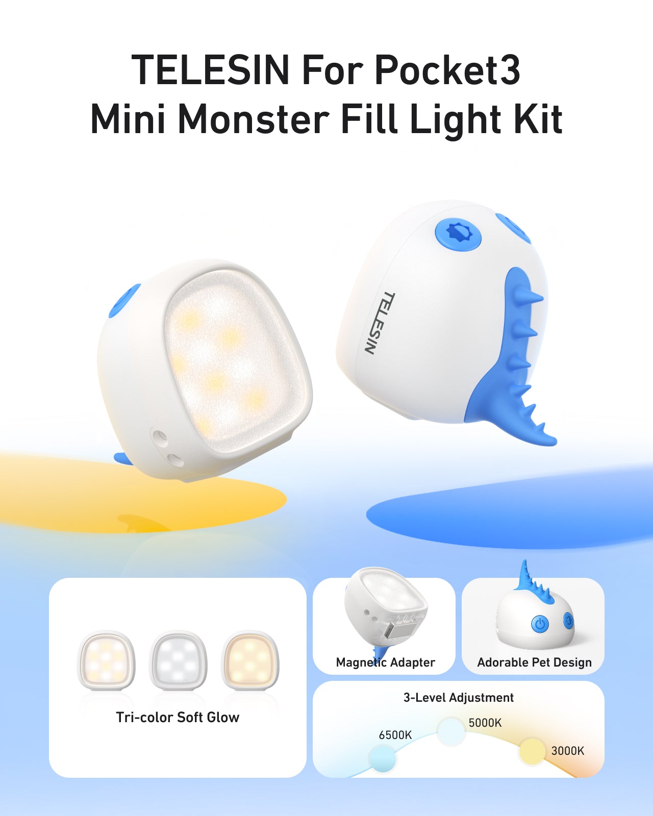 Mini Monster Fill Light Kit for DJI Osmo Pocket 3