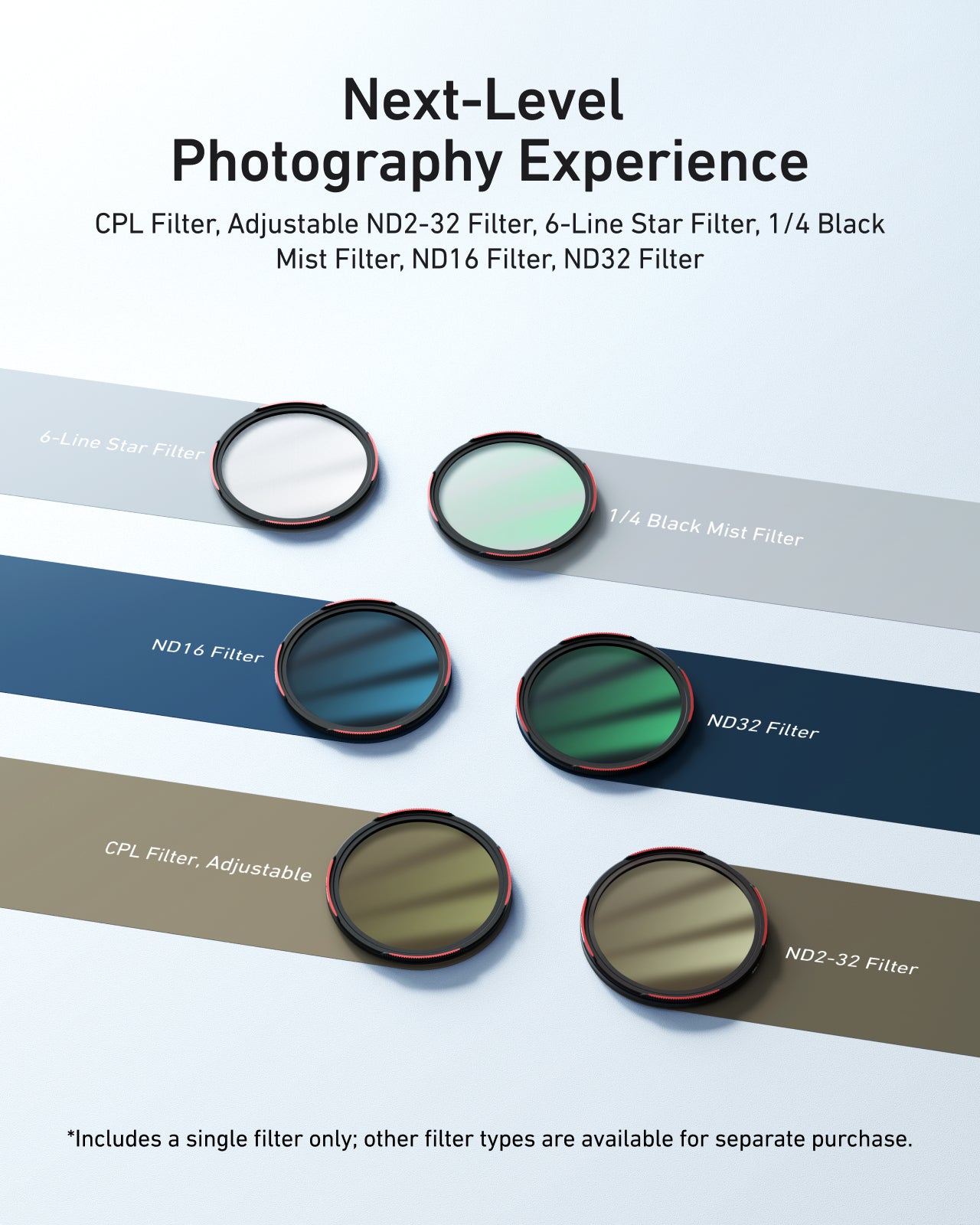 TELESIN 67mm Phone Lens Filter