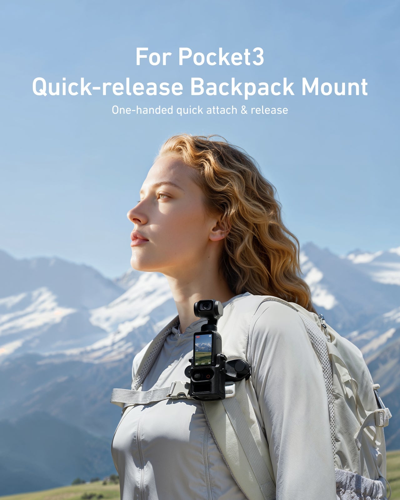 Quick-release Backpack Mount for Pocket 3