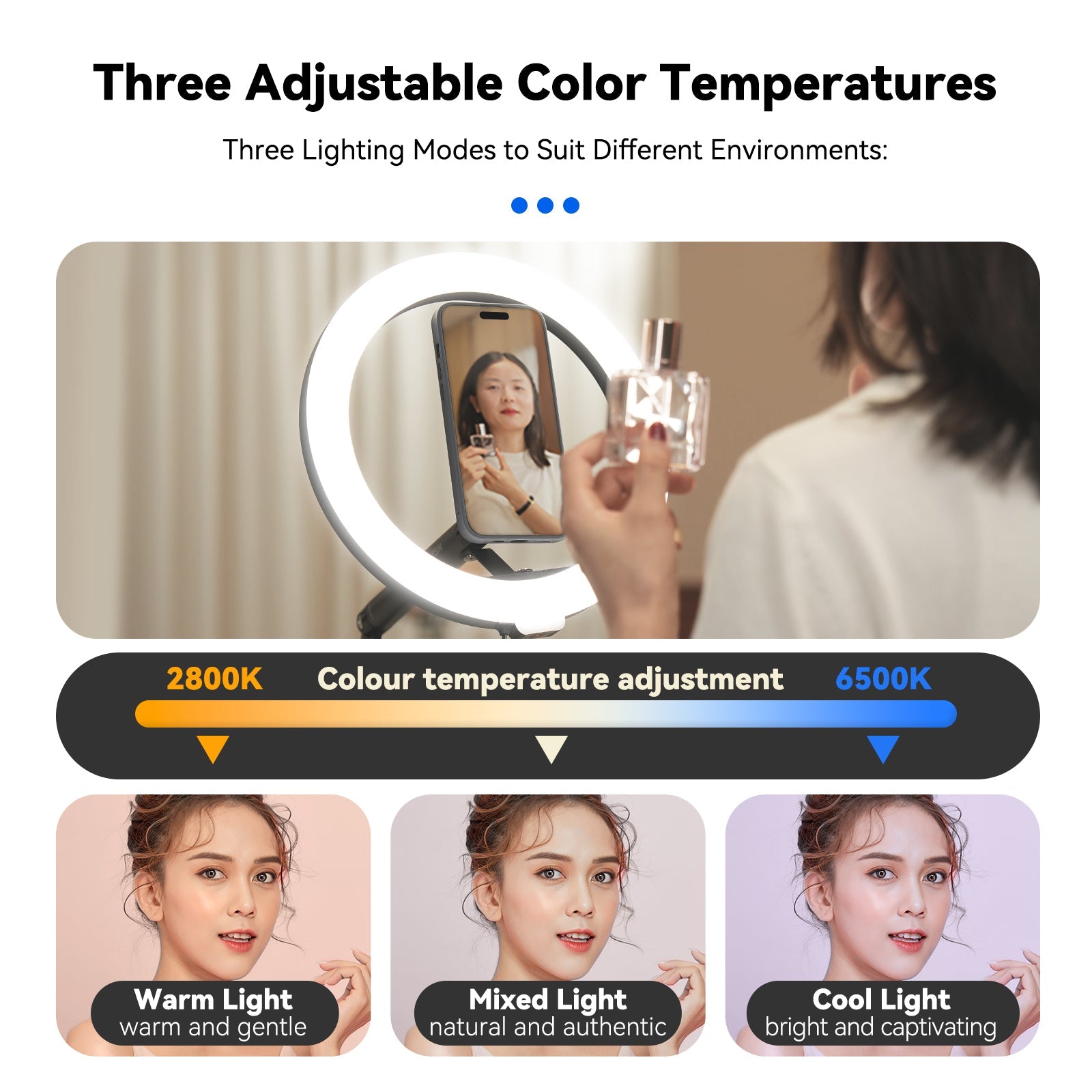 TELESIN Selfie Ring Light